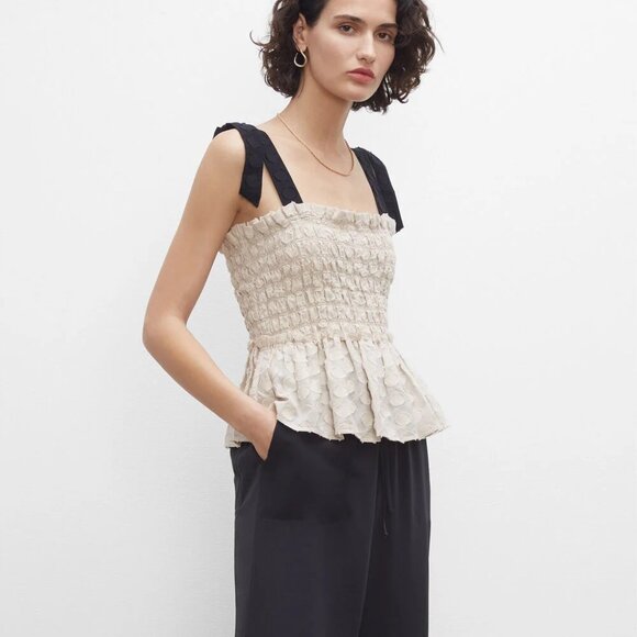 Club Monaco Tops - Club Monaco ! Smocked Peplum Top ( M )